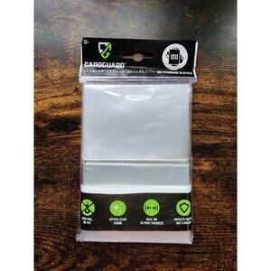 NEW! CardGuard Premium Card Sleeves, 100 Count, Clear